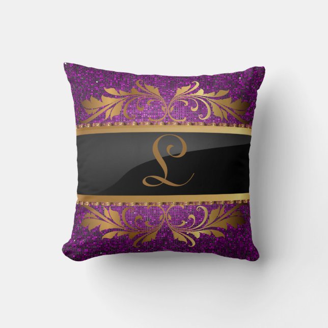 Almofada Travesseiro decorativo do sofá de Disco com Sequên (Frente)