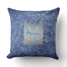 Travesseiro decorativo do Space Blue & White Stars