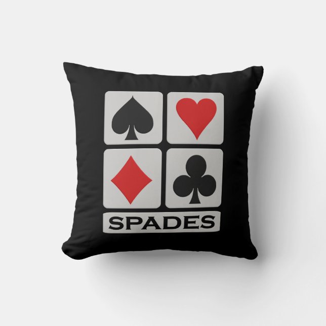 Almofada Travesseiro decorativo do Spades Player (Frente)