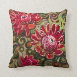 Almofada Travesseiro decorativo do teste padrão floral