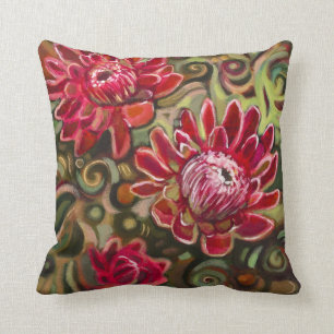 Almofada Travesseiro decorativo do teste padrão floral