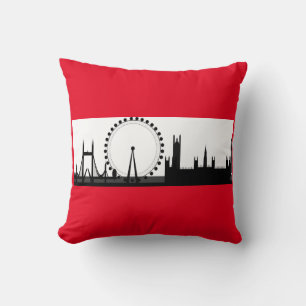Almofada Travesseiro decorativo do vermelho de Inglaterra