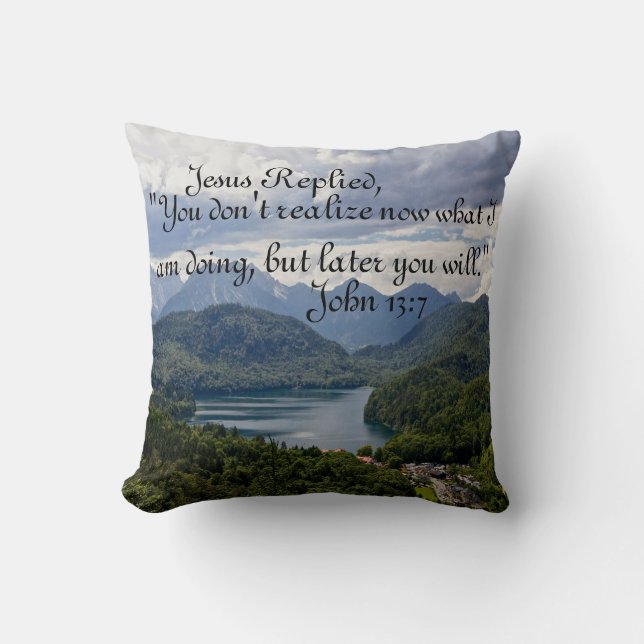 Almofada Travesseiro decorativo do verso da bíblia do (Frente)