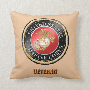 Almofada Travesseiro decorativo do veterano do USMC