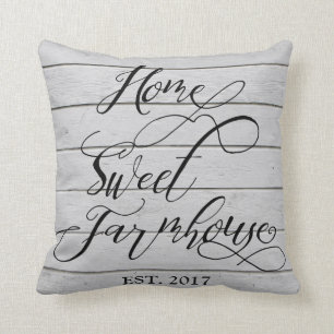 Almofada Travesseiro decorativo doce Home de Shiplap da