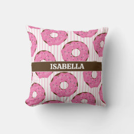 Almofada Travesseiro Decorativo Donut Rosa Doce