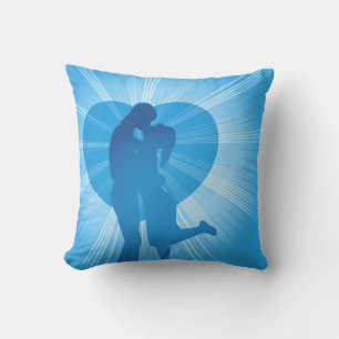 Almofada Travesseiro decorativo dos amantes dos azuis
