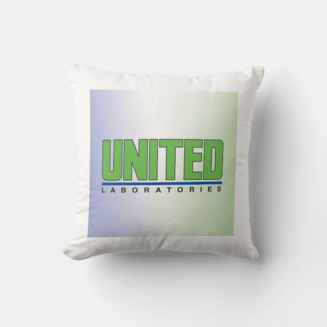 Almofada Travesseiro decorativo dos Laboratórios Unidos (Frente)