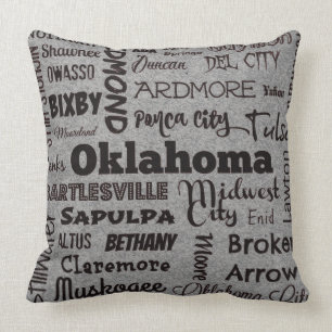 Almofada Travesseiro decorativo dos Oklahomas City nas