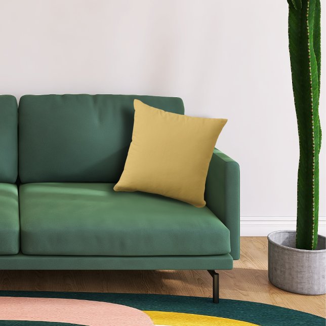 Almofada Travesseiro decorativo Dourado de mel de cor básic (Criador carregado)