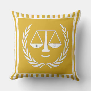 Almofada Travesseiro decorativo Dourado do Advogado Único