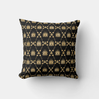 Almofada Travesseiro decorativo Dourado Elegante e Rosa pre