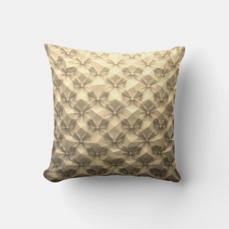 Almofada Travesseiro decorativo Dourado geométrico