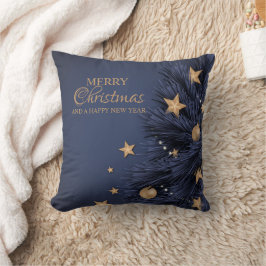 Almofada Travesseiro decorativo Dourado no dia de Natal sim