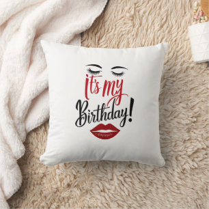 Almofada Travesseiro decorativo - É o meu aniversário