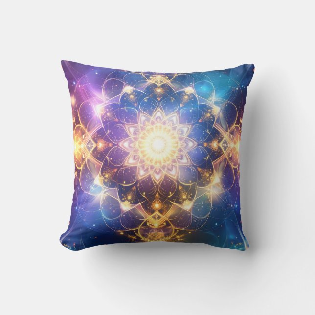 Almofada Travesseiro decorativo Eethal Lotus Mandala (Frente)