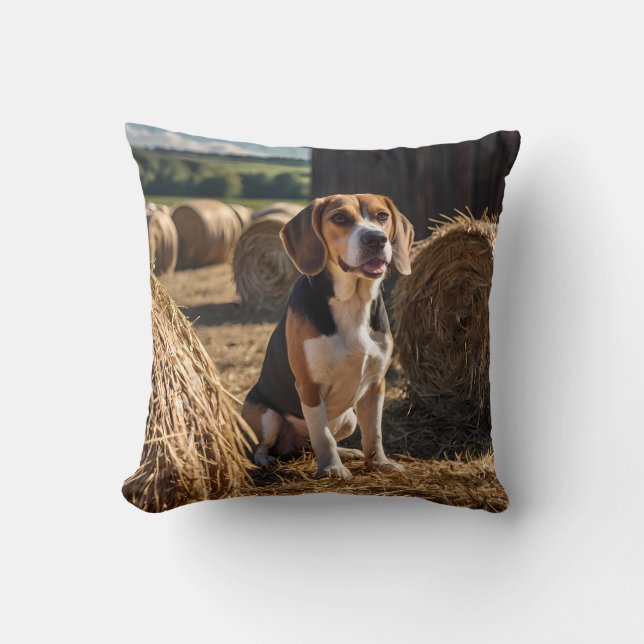 Almofada Travesseiro decorativo Elegante Beagle (Frente)