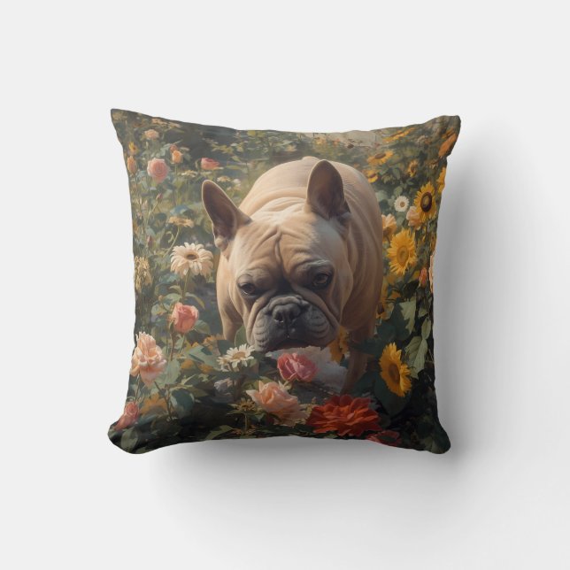Almofada Travesseiro decorativo Elegante Bulldog Francês (Frente)