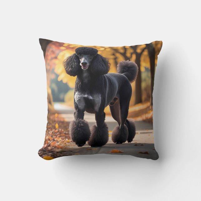 Almofada Travesseiro decorativo Elegante de Poodle Standard (Frente)