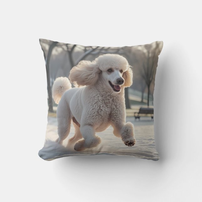 Almofada Travesseiro decorativo Elegante de Poodle Standard (Frente)