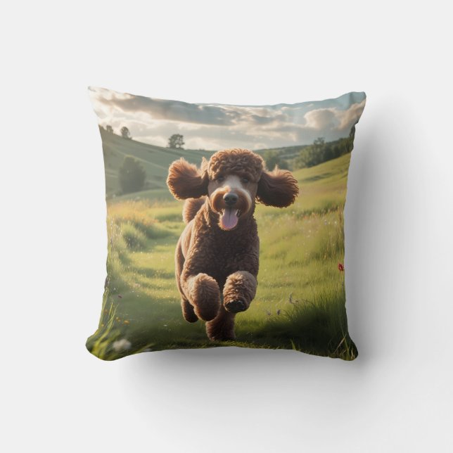 Almofada Travesseiro decorativo Elegante de Poodle Standard (Frente)