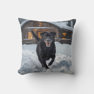 Almofada Travesseiro decorativo Elegante de Retriever Preto