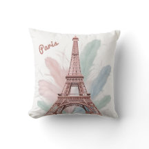 Travesseiro decorativo Elegante de Torre Eiffel co