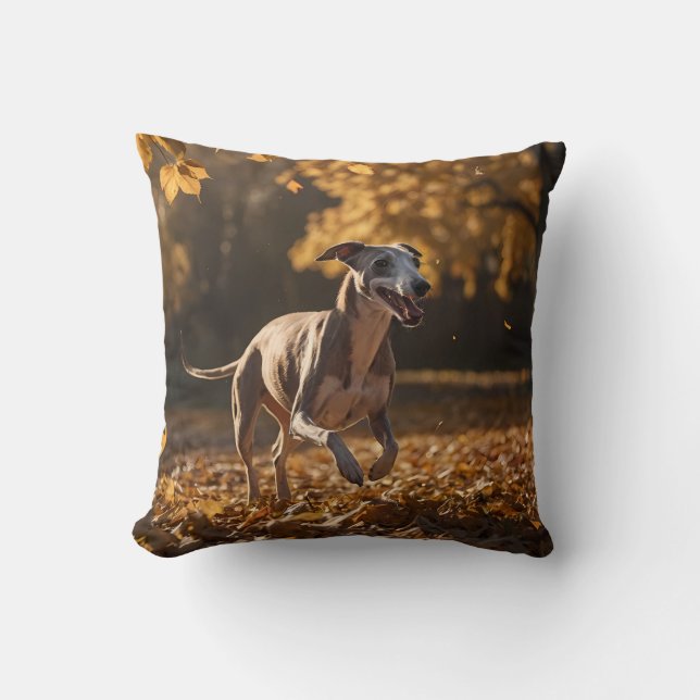 Almofada Travesseiro decorativo Elegante De Whippet (Frente)