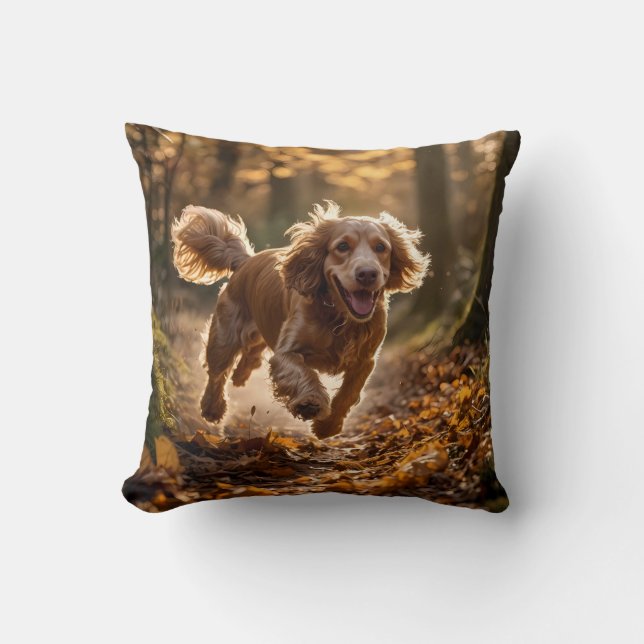 Almofada Travesseiro decorativo Elegante do Cocker Spaniel (Frente)