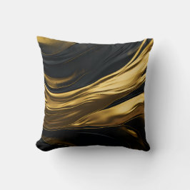 Almofada Travesseiro decorativo elegante Dourado e preto