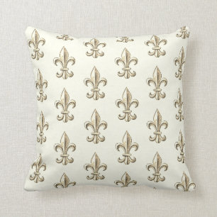 Almofada Travesseiro decorativo Elegante Fleur de Lis