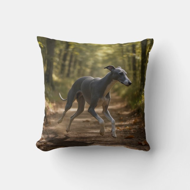 Almofada Travesseiro decorativo Elegante italiano Greyhound (Frente)