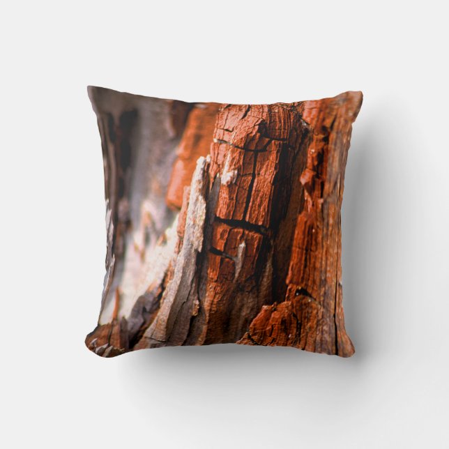 Almofada Travesseiro decorativo Elegante - Latido de árvore (Frente)