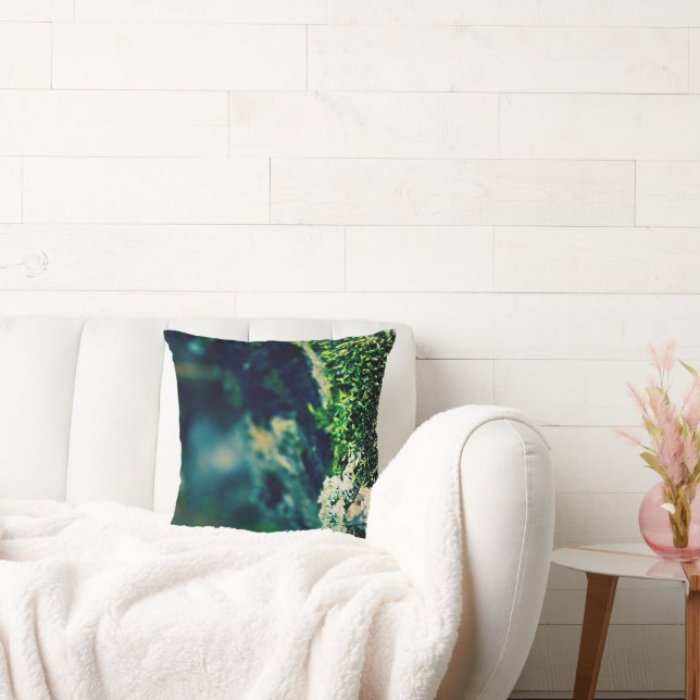 Almofada Travesseiro decorativo Elegante - Lichen Verde Azu (Sofá)