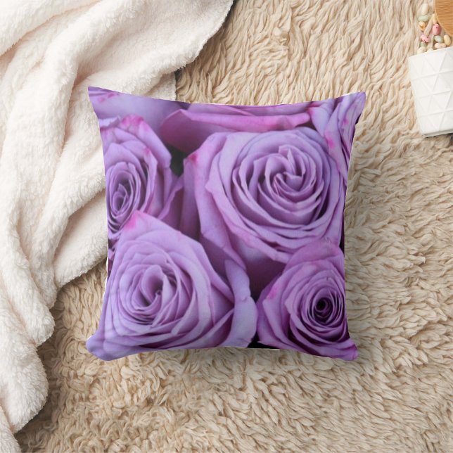 Almofada Travesseiro decorativo Elegante Purple Rose Bouque (Criador carregado)