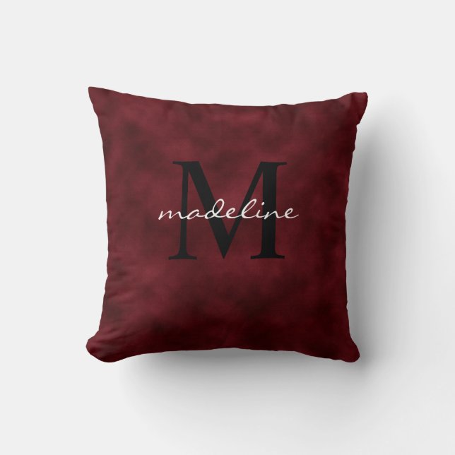Almofada Travesseiro decorativo Elegante Red Velvet Black M (Frente)