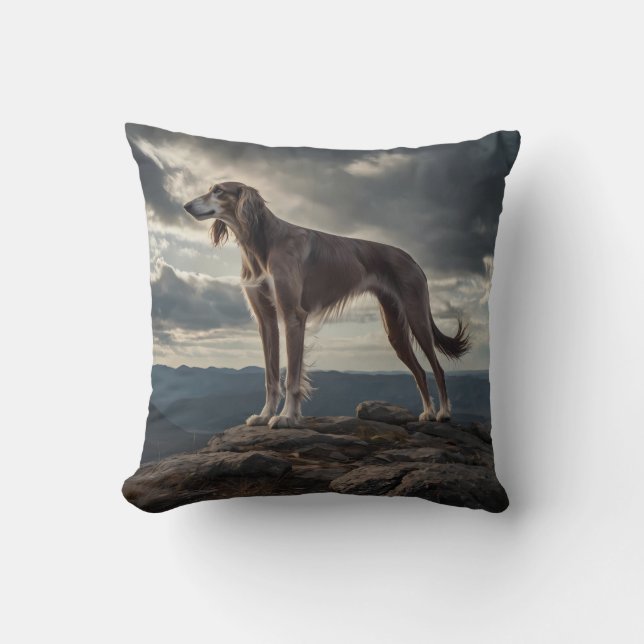Almofada Travesseiro decorativo Elegante Saluki (Frente)