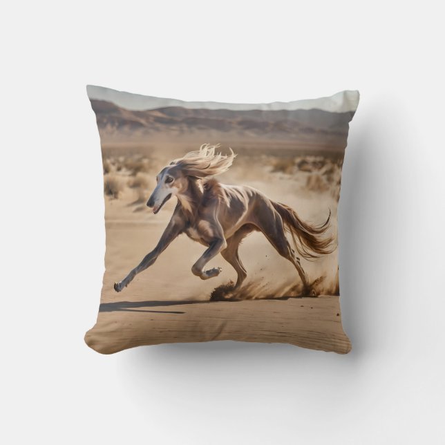 Almofada Travesseiro decorativo Elegante Saluki (Frente)