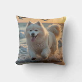 Almofada Travesseiro decorativo Elegante Samoyed