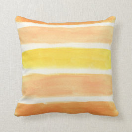 Almofada Travesseiro decorativo em branco e laranja