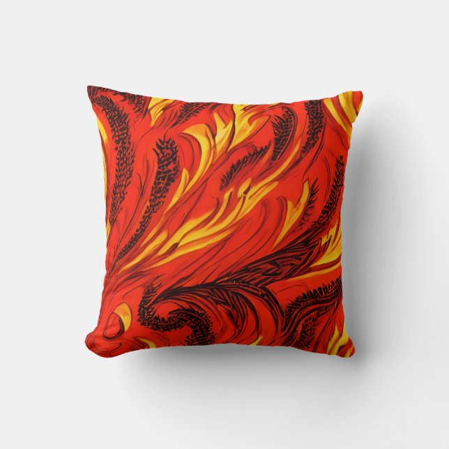 Almofada Travesseiro decorativo em Cascata Flame (Frente)