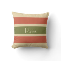 Travesseiro decorativo em Striped Paris