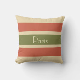 Almofada Travesseiro decorativo em Striped Paris