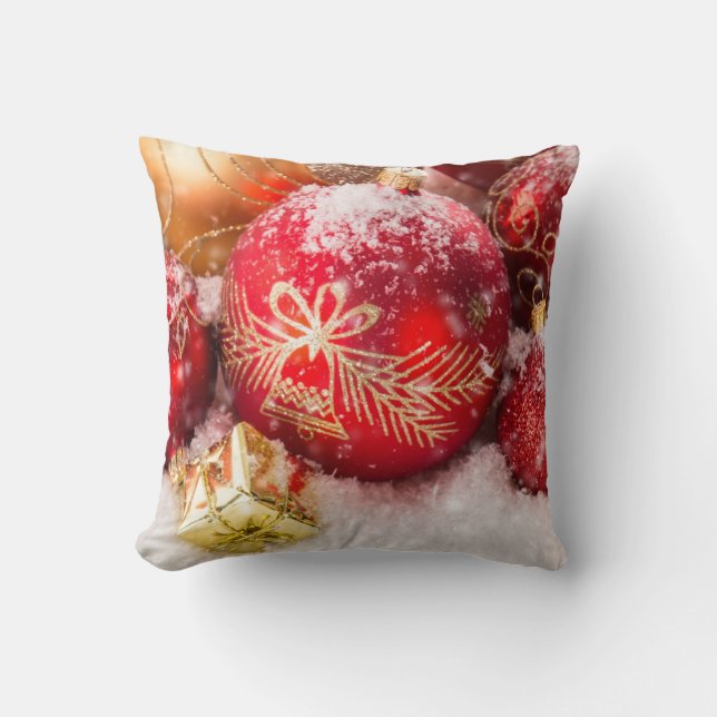 Almofada Travesseiro decorativo enfeites de natal (Frente)