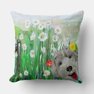 Almofada Travesseiro decorativo Engraçado Labradoodle Daisi