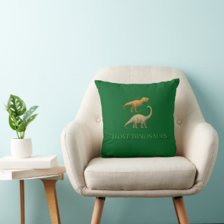Almofada Travesseiro Decorativo - Eu Amo Dinossauros