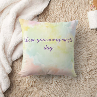 Almofada Travesseiro Decorativo 'Eu Te Amo Todos os Dias'
