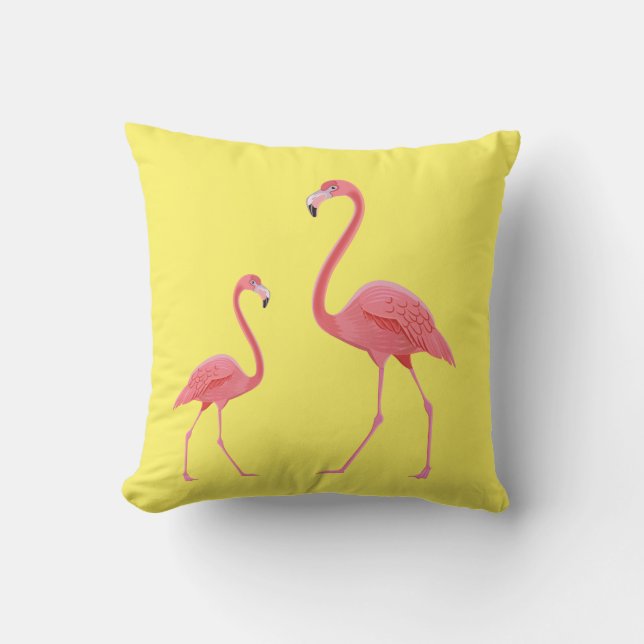 Almofada Travesseiro decorativo exterior-Flamingo (Frente)