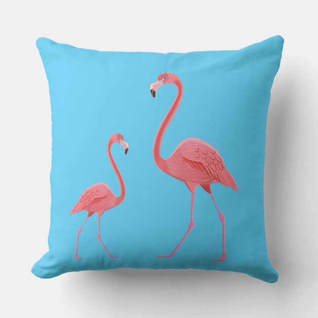Almofada Travesseiro decorativo exterior-Flamingo (Frente)