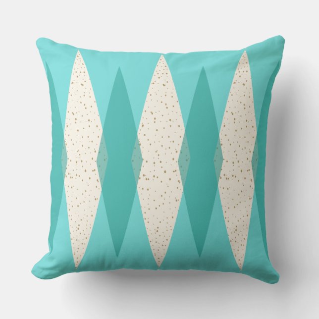 Almofada Travesseiro decorativo exterior moderno de Argyle (Frente)